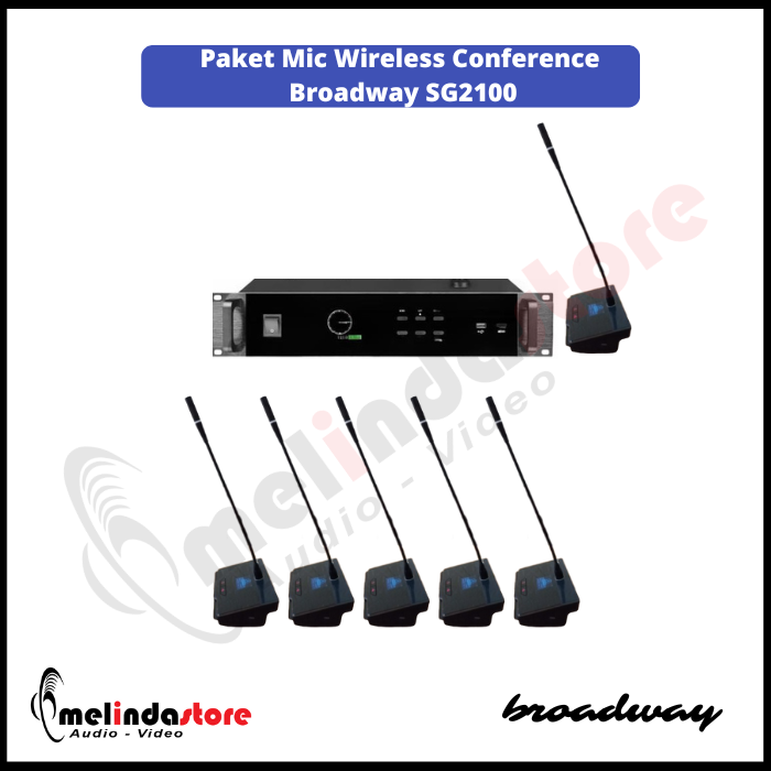 Mic Wireless Conference Broadway SG2100 - 6 Mic